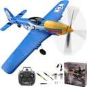 jaming RC Plane 4 Channel P-51D Mustang Fighter for Adults and Kids,4 Channel Remote Control Airplane RTF with 6-Axis Gyro,3D Aerobatics,2.4GHz Radio Controlled Aircraft for Beginners