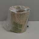 Small Metal Trash Can Wastebasket, Decorative Honeycomb Garbage Can Waste Basket, Modern Farmhouse Round Trash Bin for Bathroom, Bedroom, Kitchen and Office (Gold)