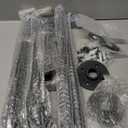 Aduanbang 65.7in Industrial Pipe Wall Mounted Clothes Rack, Heavy Duty Detachable Iron Garment Bar, Rustic Space-Saving Hanging Rod for Bedroom, Closet Black