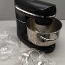 Stand Mixer, 6.5 Qt 660W, 6-Speed Tilt-Head Food Dough Mixer, Kitchen Electric Mixer with Stainless Steel Bowl,Dough Hook,Whisk, Beater, Egg white separator (6.5-QT, Black)