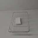 Dish Drying Rack in Sink, Small Dish Drainers for Inside Sink, Over The Sink Dish Racks, Stainless Steel Drying Rack with Utensil Holder, White