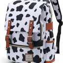 YGR Floral Laptop Backpack for Women, Female, School, Travel, Business, Outdoor Sports, Office, Work (Cow)