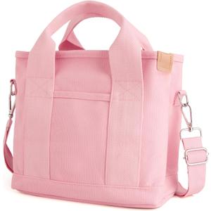 IwIeIaIrI Small Tote Bag for Women,Canvas Mini Tote Bags with Zipper and Multi Pockets,Kids,Girls,Friends Gift 2026