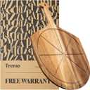 Wooden Pizza Peel - Versatile Pizza Holder - Reliable and Durable Pizza Paddle - Pizza Making Accessories - 19.7 in x 12.6 inches Acacia Wood Pizza Peel by Tremo