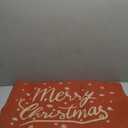 Merry Chirstmas Welcome Mat Outdoor Entrance, Indoor, Front Door, 30"x17" Low-Profile Non-Slip Fade-Resistant Dirt-Trapping Red Thin Doormat Holiday Decor for Home, Porch, Garage