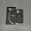 TORRAS 360 Magnetic Stand for iPhone 17 Case, [Rotatable Sturdy Kickstand][Fit for MagSafe][4X MilGrade Shockproof] Slim Translucent Phone Cover, Camera Button, Obsidian Black, Ostand O3 Fitness