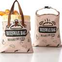 2 Pack Reusable Beeswax Bread Bags for Homemade Bread with Handle,17 X 13 Inch Large Cotton Sourdough Bread Storage for Fridge Freezer Counter,Keep Fresh Longer