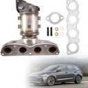674-092 Front Catalytic Converter Fit for Hyundai Elantra 2.0L 2017-2020, for Kia Forte&Forte5 2.0L 2017-2021, Replace 28510-2EFB0 28510-2ESA0 28510-2ESB0 327-10007 327-10170 33369