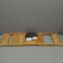 Temple Spring Wooden Bathtub Tray, Bamboo Bathroom Accessories, Bath Tray for Tub, at Home Spa Essentials, Board for Tub Table, Bath Caddy for Bathtub Accessories & Bathroom Essentials  Natural