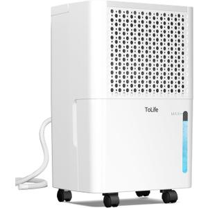 Dehumidifier,3000 Sq.Ft 32Pint Dehumidifier for Home-with Drain Hose,Ideal for Bedroom Bathroom RV and Basements,Intelligent Humidity Control,Dry Clothes Mode, 24H Timer,Auto Defrost (White)