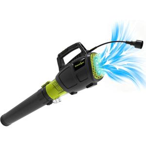 Grasstigon 13A Electric Leaf Blower Corded, 600CFM / 250MPH, 2 Speed Modes | 120V Powerful Lightweight Handheld Blowers for Lawn Care, Patio Cleaning, Blowing Leaves, Dust (BLACK & GREEN)
