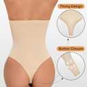Strapless Shapewear Bodysuit Tummy Control Body Suits for women Seamless Thong Shapewear Tummy Control Beige L