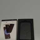 LULULOOK Magnetic Wallet Stand for Phone, 2-in-1 Full Grain Leather Mag-Safe Card Holder for iPhone 16/15/14/13/12 Plus Pro Max Series, Mobile Phone Wallet w/3 Card Slots, Not for iPhone Mini - Black