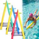 A-Shape Swimming Kickboard 3 Pack, PEP Foam Pool Training Aid with Handles One Size Fits All Family Swim Float Board for Beginner Leg Strength & Swim Lessons
