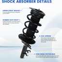 2PCS Front Shock Struts Assembly for 2014-2020 Nissan Rogue 2017-2020 Nissan Rogue Sport Qashqai