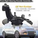 Front Right Wheel Bearing Hub Steering Knuckle Assembly Compatible with Ford Escape 2013-2019, Passenger Side Steering Knuckle, CV6Z2K004C, CV6Z3K185B, LK144