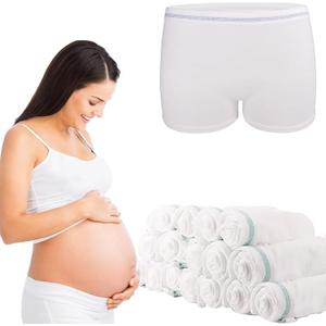 Carer Mesh Underwear Postpartum Postpartum Essentials Reusable, Stretchy Postpartum Underwear High Waist Mesh Panties (8pcs) M