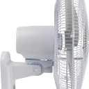 Comfort Zone 16-Inch Fan with Remote Control Quiet 3-Speed Oscillating Indoor Fan with 90 Wide-Angle Airflow, Timer & Sleep Modes Space-Saving Wall Fan for Bedroom, Home Gym & Office, White