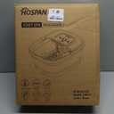 HOSPAN Collapsible Foot Spa with Heat, Bubble, Red Light, and Temperature Control, Foot Bath Massager with 8 Shiatsu Massage Rollers, Pedicure Foot Spa for Relaxation and Stress Relief, Black