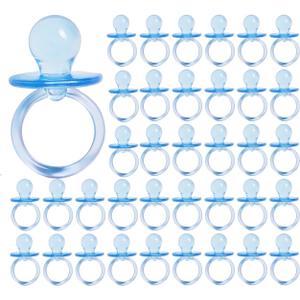 Adorox 2.5'' Blue Acrylic Baby Pacifier Shower Favor (Blue (36 Pieces))