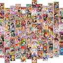 Fardes Anime Room Decor Aesthetic, 84pcs of Manga Posters, Red Manga Collage Kit Kawaii Wall Decor, Cute Anime Stuff for Manga Panels for Teen Girls Bedroom Decor