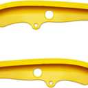 Car Front Bumper Lip Guards Protector Exterior Decor Compatible with Dodge Challenger 2015-2022 R/T Scat Pack, 2015-2018 SRT 392, 2019-2022 GT, 2017-2019 T/A, Yellow