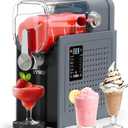 Slushie Machine for Home, Soft Serve Ice Cream Machine, 88oz Vessel Slushy Machine with 6 Preset Programs, Frozen Drink Maker for slush, Margaritas, Smoothie, Frapps, Milkshakes, and More (Upgrade CoolGray)