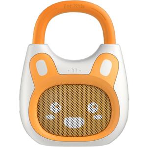 Alilo Pocket Bunny Portable Kids Music Player, Musical Toys for Toddlers, Preloaded 120+ Stories/Music/Lullabies/White Noise,High Fidelity Sound Travel Bluetooth Speaker (with Strap and Ring)