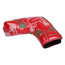 Golf Builder Golf Blade Putter Head Cover, Frog Design, Red