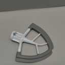 Flex Edge Beater for KitchenAid, Mixer Attachment Compatible With KitchenAid, Mixer Accessory, Fits Tilt-Head Stand Mixer Bowls For 4.5-5 Quart Bowls, Beater With Silicone Edges, Grey