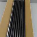 56 Pack 26 inch Aluminum Balusters for Deck Railing,Black Round Metal Spindles for Staircase,3/4" Diameter Hollow Deck Ballasters with Screws and Connectors for Railing Fencing Porch Stair Spindles