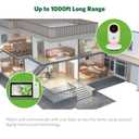 LeapFrog LF2415 Baby Monitor, 5 IPS LCD Screen, 1000ft Range, Night Vision, Soothing Lullabies, NightLight, 2-Way Audio, Temperature Sensor, SecureTransmission No WiFi