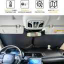 XHRING Windshield Sun Shade for Mercedes Benz C C300 A B E E350 GLA GLB 250 CLA CLK Class Accessories, Car Front Window Sunshade Sun Visor Shield for Mercedes Benz Maybach GLS600 GLA250