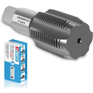 DKIBBITH 1" NPT Pipe Tap Carbon Steel Hand Threading Tool for Assorted Plumbers Mechanics DIY Thread cutting tools.