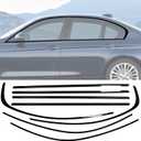 Stainless Steel Window Trim Chrome Delete for BMW F30 2012-2018 Black Window Trim Blackout Kit