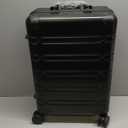 All Aluminum Carry On Luggage 22x14x9 Airline ApprovedZipperless Luggage Premium Aluminum Suitcase Luggage, Hard Shell Carry On Luggage with Spinner Wheels (black, 20inch)