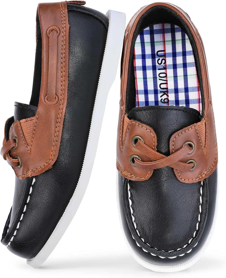 HOMEHOT Boys Dress Shoes Casual School Shoes Slip on Boys Loafers Size 1