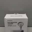 Electric Ear Wax Removal Kit, FSA-HSA-Eligible, Water Powered Ear Irrigation System with Sewage Collection, 4 Clean Modes, Safe & Effective, 3 Ear Tips for Adults (White)