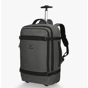 Hynes Eagle Rolling Backpack 42L Backpack with Wheels Airline Approved Carry on Luggage Laptop Travel Suitcase Bag for Women Men Dark Grey