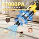 Cordless Handheld Vacuum Compatible with DeWalt 20V Max Battery (Tool Only), 17000Pa Brushless Motor Portable Car Vacuum with Washable HEPA Filter & Multi-Nozzles for Auto, Home, Office & Pet Hair