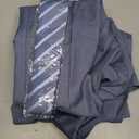 Men Suits Slim Fit 3 Piece Denim Blue Suits for Men Business Suit Wedding Dress Tux Groomsmen Prom Blazer Jacket Vest Pants with Tie S