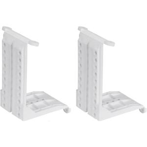 Taskar White Sloping Ceiling Adapter Brackets Pair