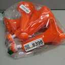 6 Pcs Collapsible Stadium Horn for Adult, 21 Inch, Plastic Vuvuzela Trumpet Noisemakers for Sports Events, Carnivals, Parties, Orange