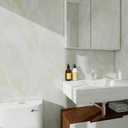 Glossy Beige Gold Marble Contact Paper for Countertops,Waterproof Removable Peel and Stick Countertop Vinyl Wrap,Self-Adhesive Marble Wallpaper for Kitchen Backsplash Bathroom,23.6"x236"
