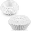 500 Pcs Extra Large Coffee Filters Disposable White Commercial Paper Filters for Coffee Brewing, Restaurants, Large Brewers, No Overflow, No Tearing(15in X 5-1/2in)