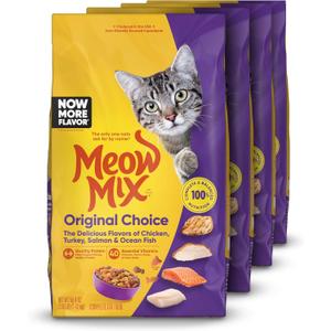 Meow Mix Original Choice Dry Cat Food, 3.15 Pound (Pack of 4) (EXP 05/15/27)