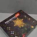 Christmas Tree Topper Lighted with 6 Projection Slides, PliMook Snowflake Christmas Tree Topper LED Rotating 3D Lighted Tree Toppers Glitter Tree Topper Projector for Christmas Tree(Gold)