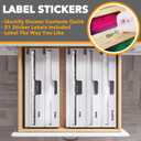 SpaceAid WrapNeat 2 in 1 Wrap Organizer with Cutter and Labels, Plastic Wrap, Aluminum Foil and Wax Bamboo Dispenser for Kitchen Storage Organization Holder for 12" Roll (White)