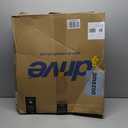 Drive Medical 11148-1 Folding Steel Bedside Commode Chair, Portable Toilet, Supports Individuals Weighing Up To 350 Lbs, with 7.5 Qt. Bucket and 13.5 Inch Seat, Grey