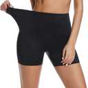 JOYSHAPER Slip Shorts for Women Under Dress Anti Chafing Underwear Boyshorts Panties for Women (Small, Blackwithout Lace)